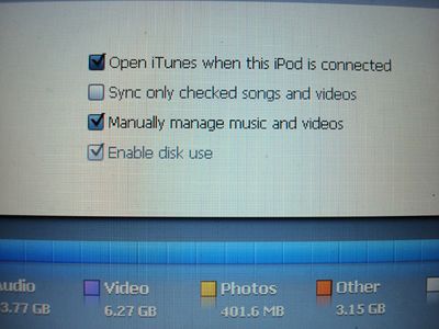 Enable Disc Use on Your Ipod.
