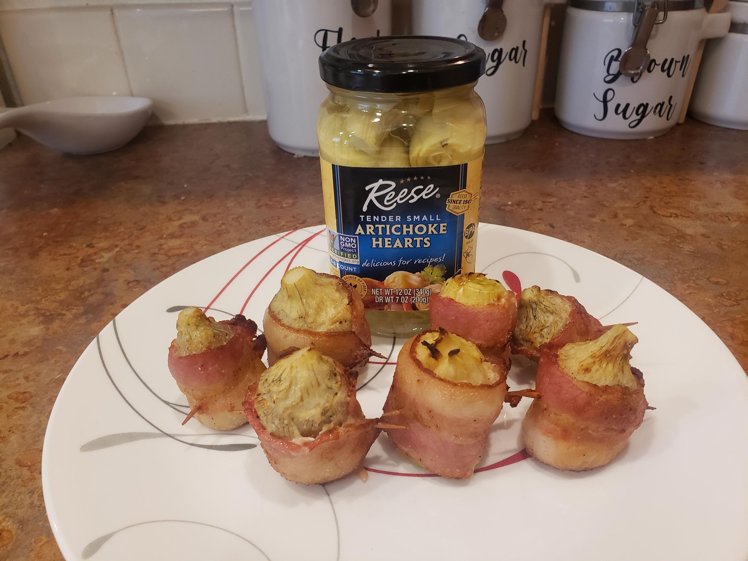 Bacon Wrapped Artichokes Air Fried, Baked, or Deep Fried 4 Steps