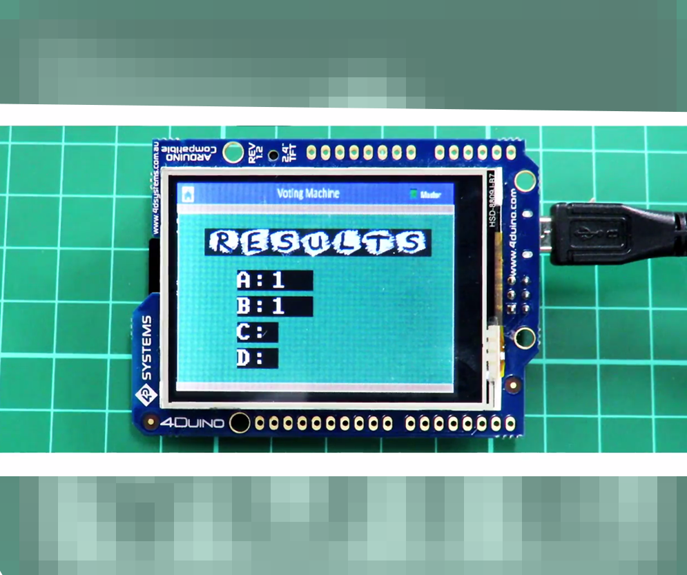 Voting Machine Featuring 4Duino-24