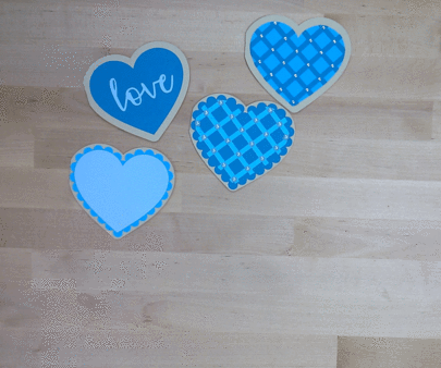 Heart Shape Fold Card