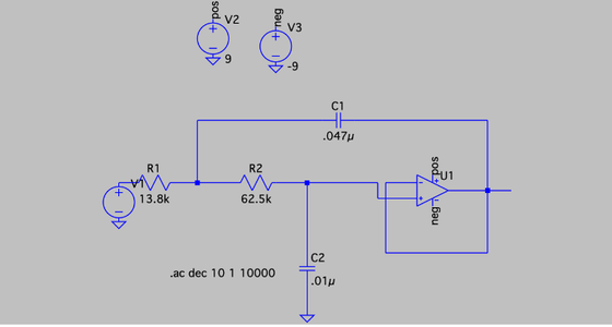 Create LTspice Schematic of Low-pass Filter