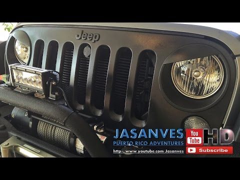 DIY Jeep JK Front Grill Mod - Step by Step Grill Removal, Eyebrow Trim Installation and Plasti Dip application