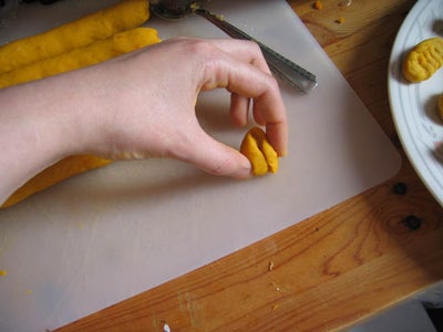 Pumpkin Gnocchi With Tomato Olive Sauce