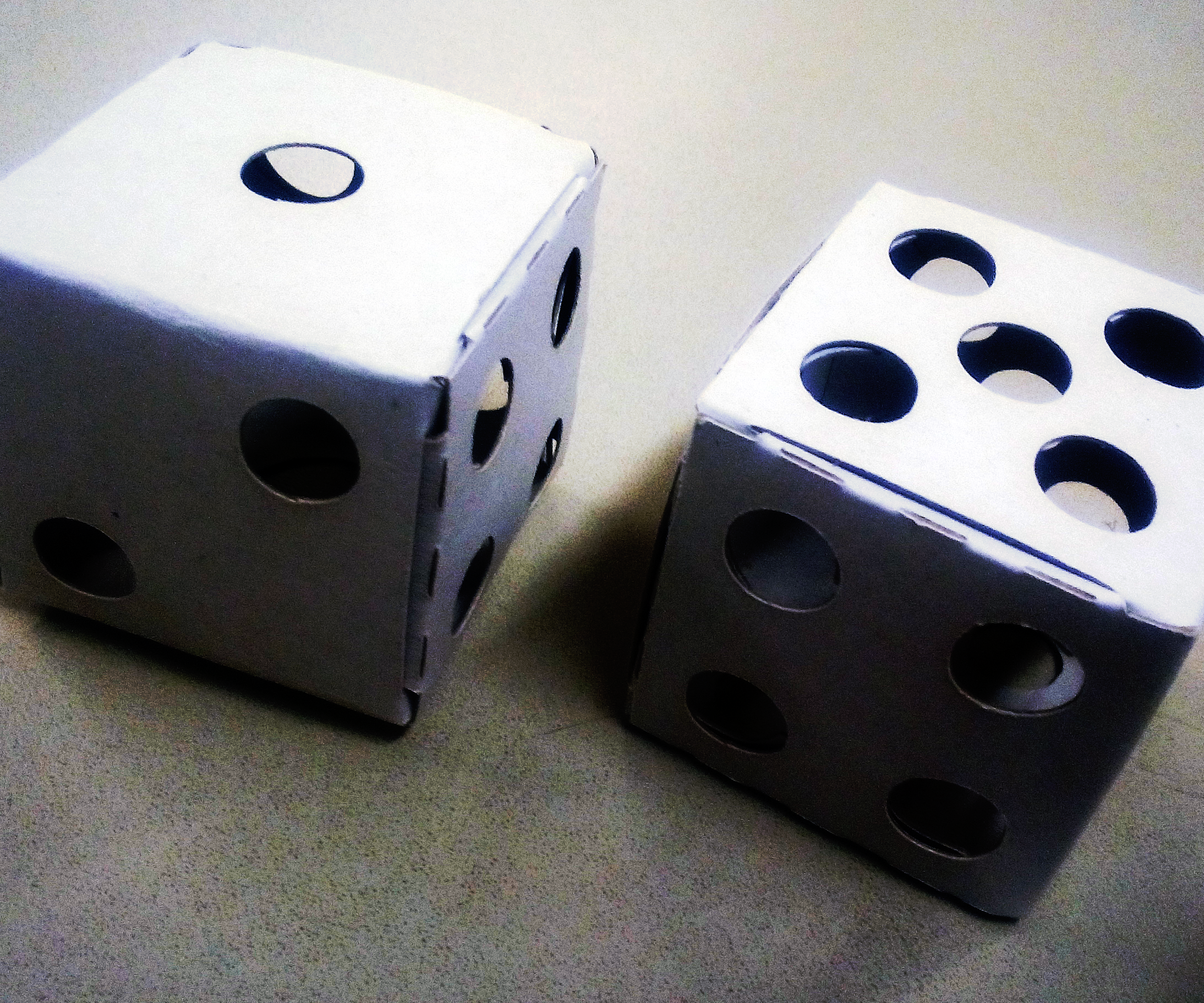 6 Faces Dices - Silhouette Portrait