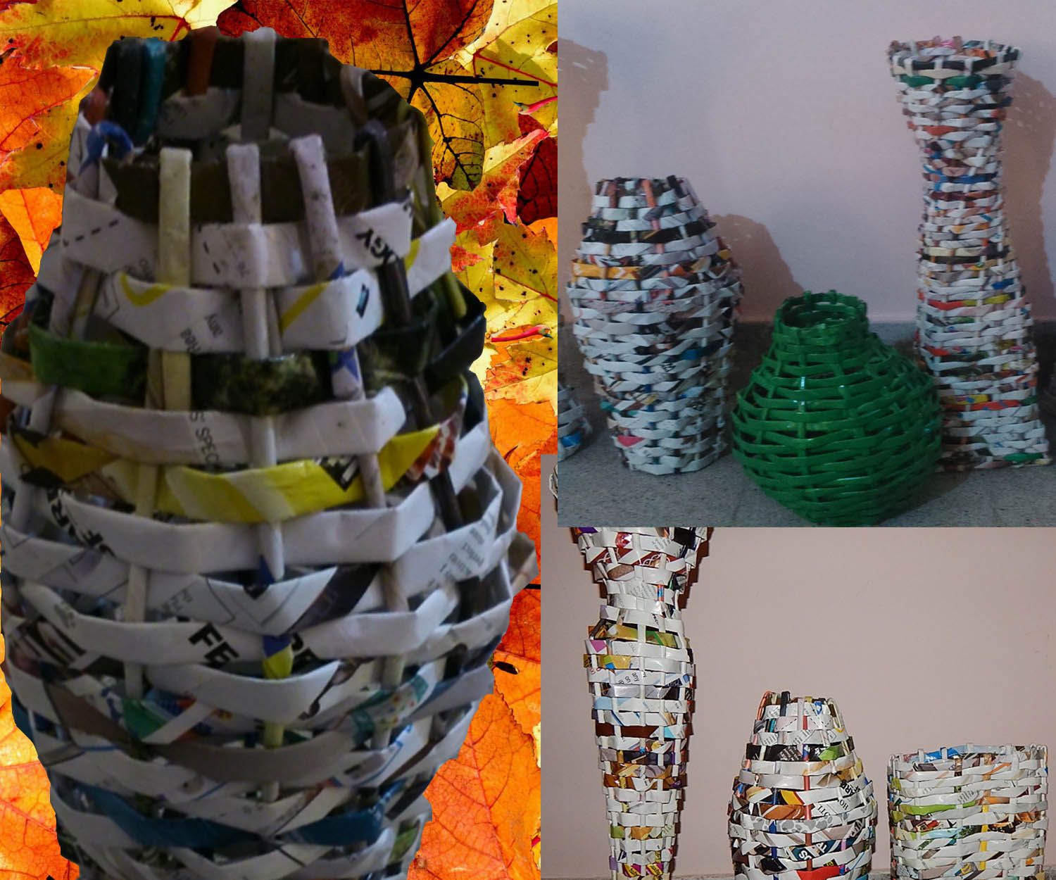 Flower Vase in Magazine Paper