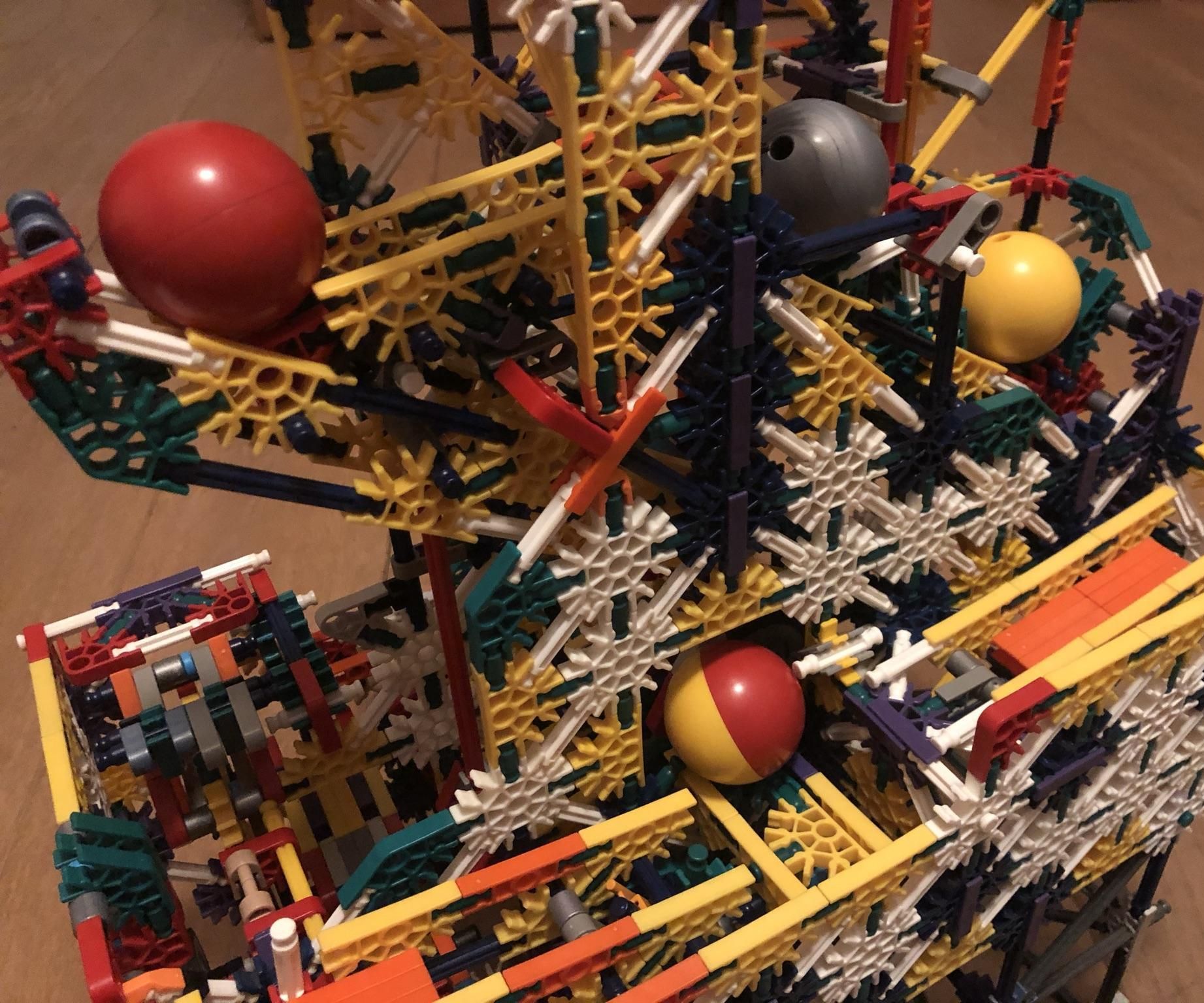 New K'NEX Ball Machine Element - Cooperating Arms (5-ball)