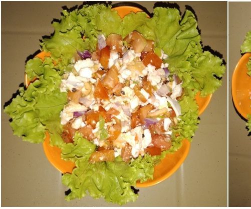 Salted Egg and Tomato Salad