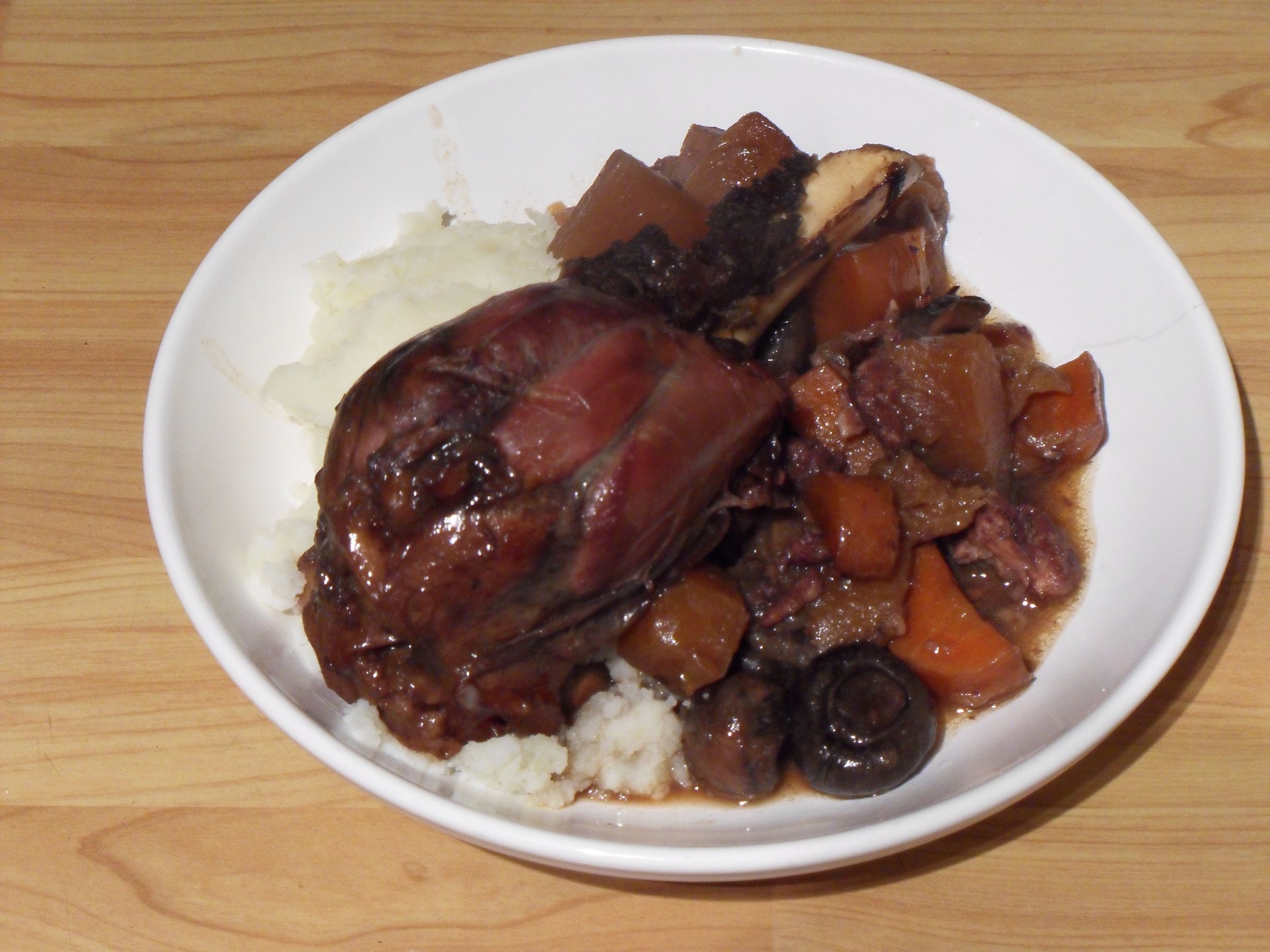 Venison Shank Casserole With Red Wine and Juniper Berries 6 Steps