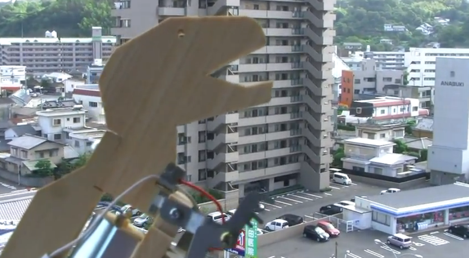 Big Wooden Robotic Dinosaur