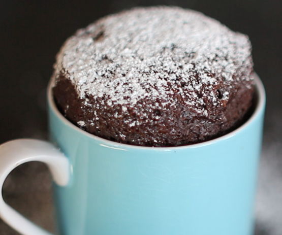 No Bake Microwave Mug Brownies