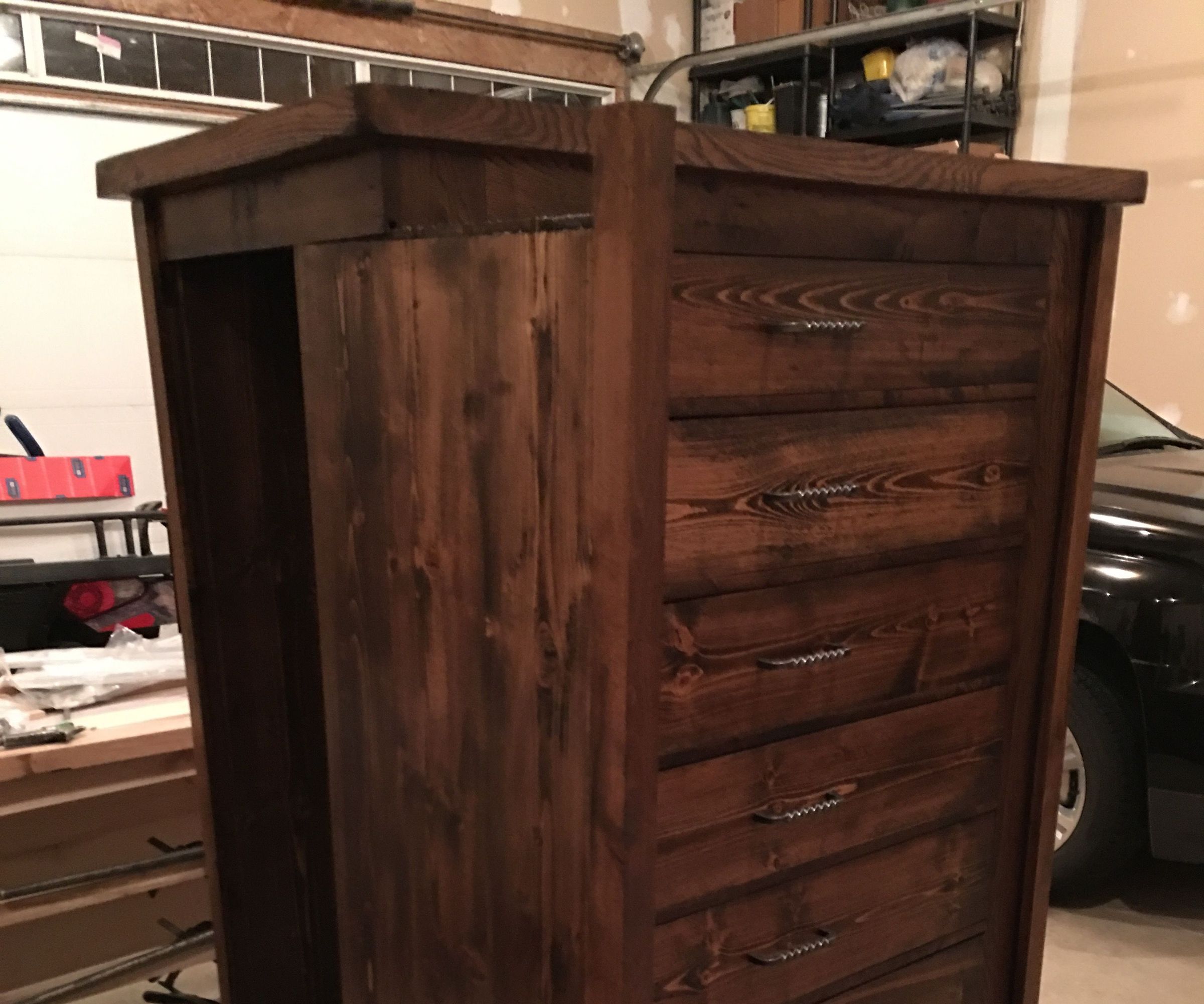Chest of Drawers With Hidden, Lockable Gun Cabinet