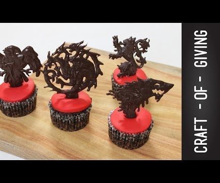 Game of Thrones House Sigils Cupcakes Using IPAD # 3 | Craft of Giving 