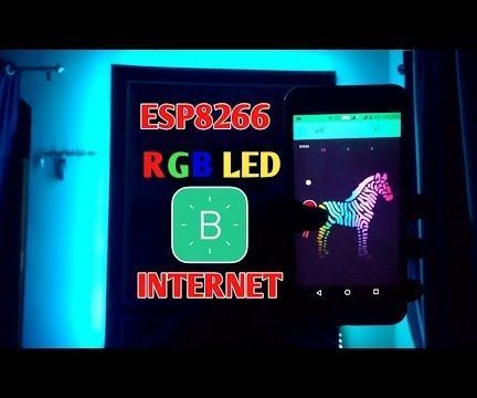 IOT : ESP 8266 Nodemcu Controlling RGB LED Strip Over the Internet Using BLYNK App