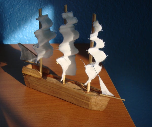 Carve/Make a Mini Ship From Scratch