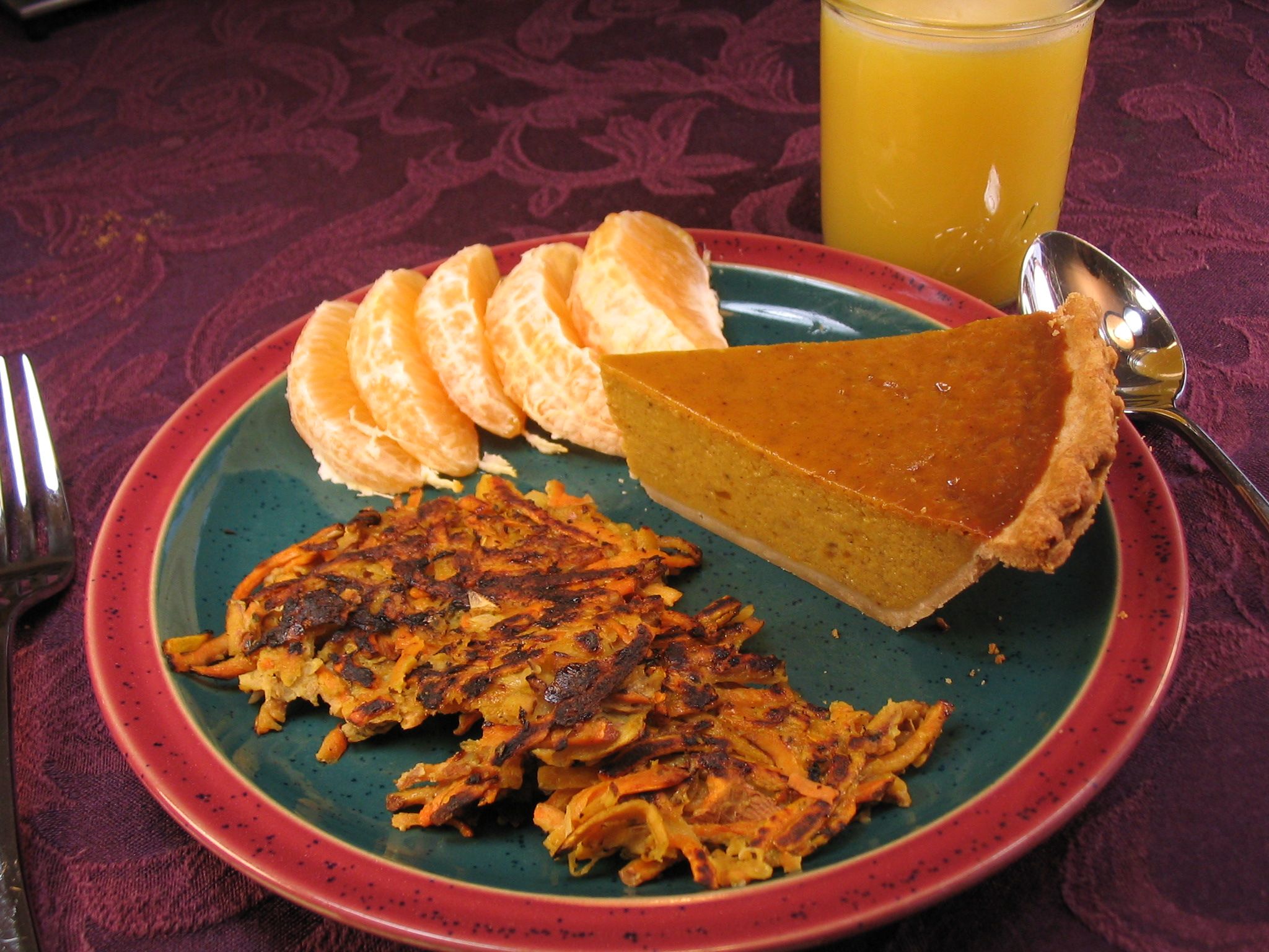 Shredded Sweet Potato Pancakes With Coconut Milk
