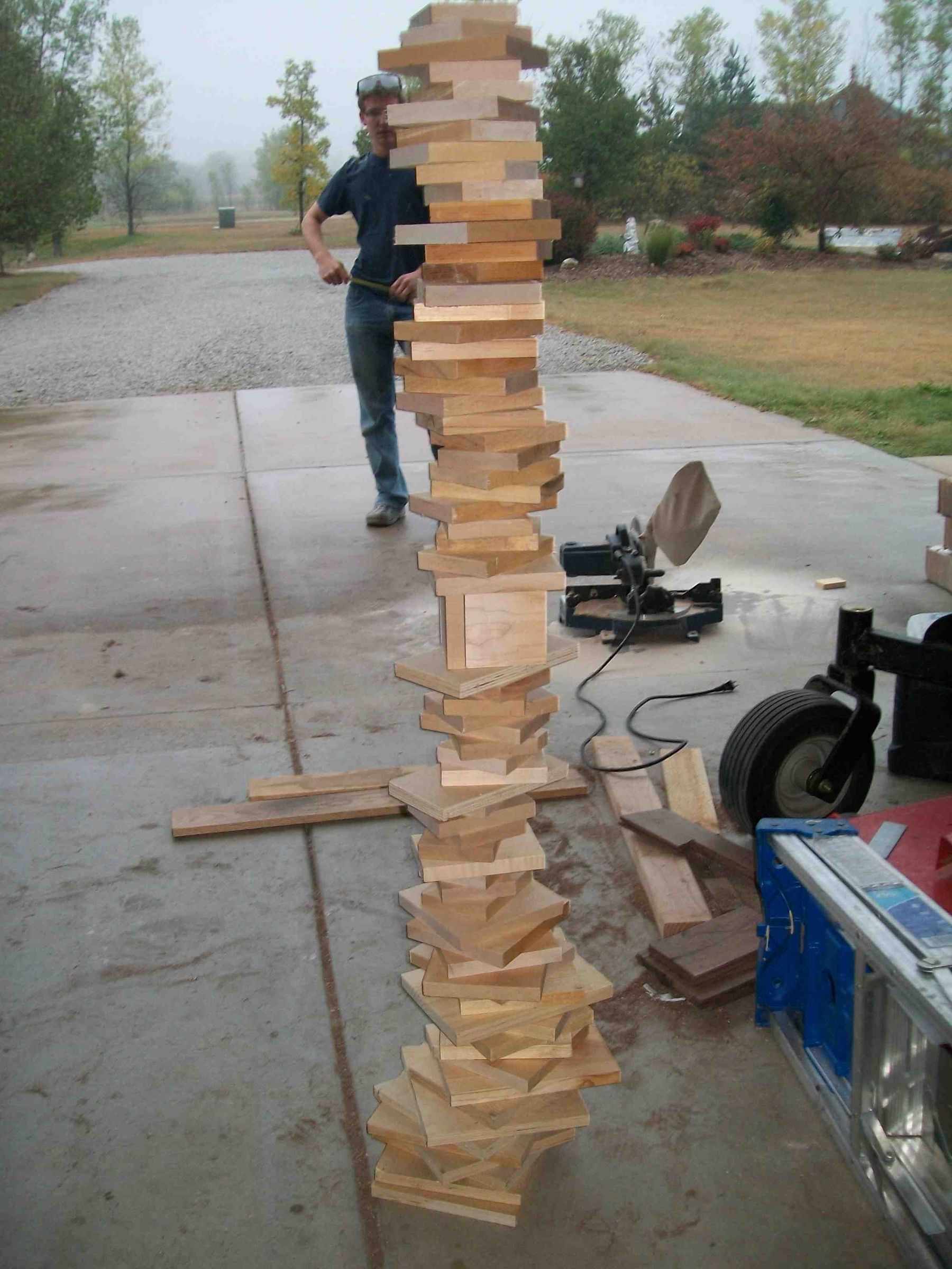 Lamp From Scrap Wood