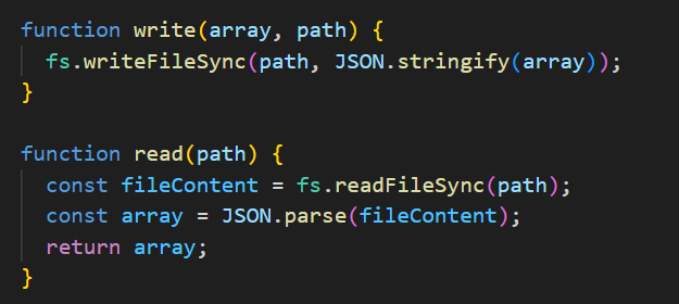 Code / Storing and Retrieving Signals to a File