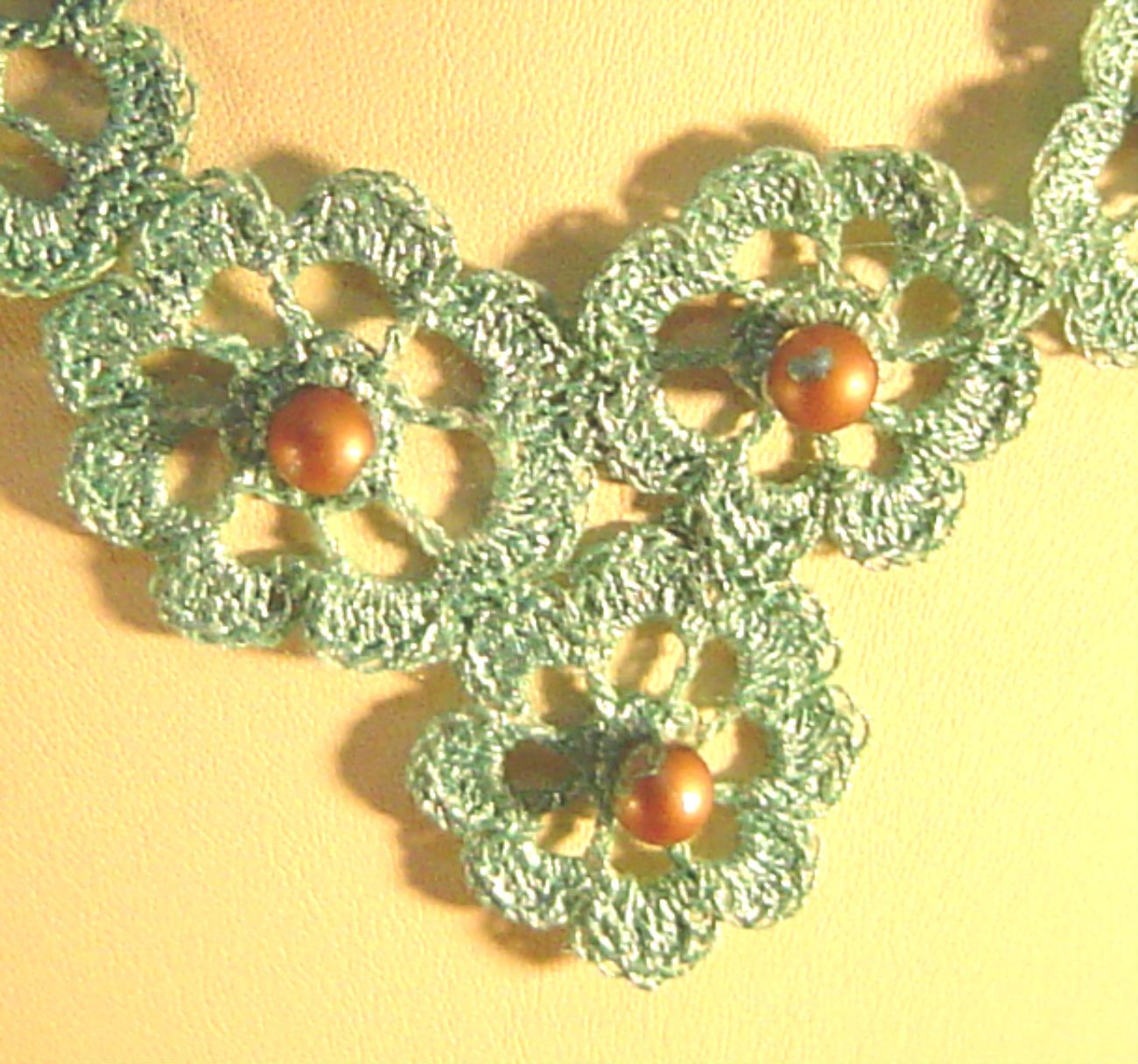 Crochet Medallion Necklace
