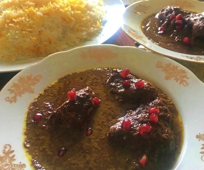 Fesenjoon - Pomegranate Walnut Chicken Stew