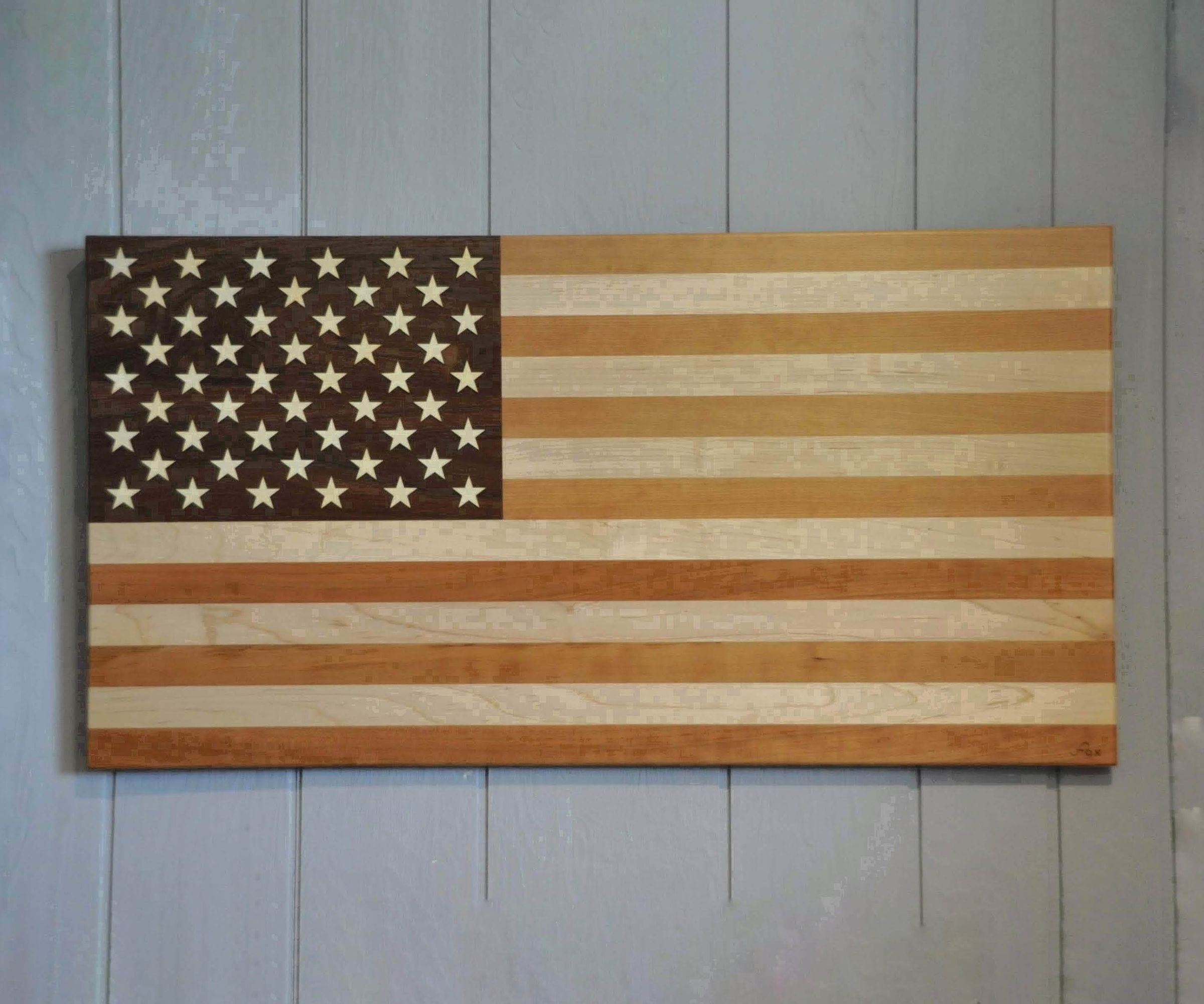 Wooden American Flag