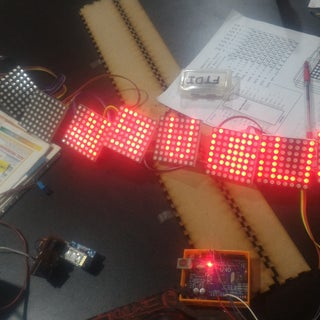 Scrolling Text on a 8x8 LED Matrix Using an Arduino UNO : 5 Steps (with ...