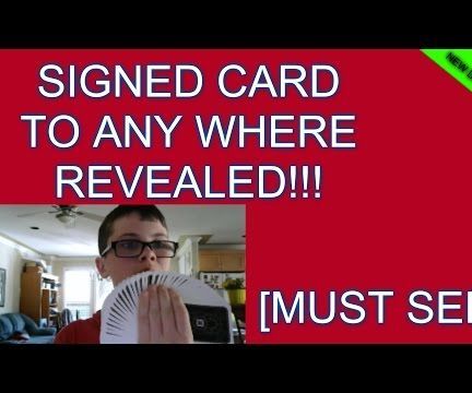 How to Make a Signed Card Teleport Anywhere