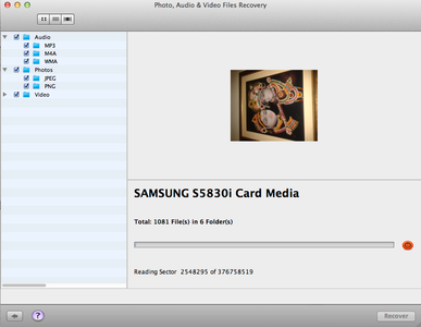 Scanning of the Media in Under Process