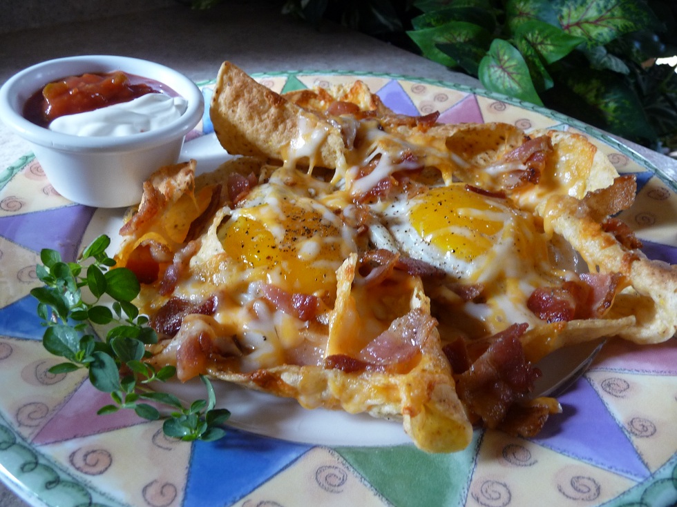 Sunny-Side-Up Breakfast Nachos