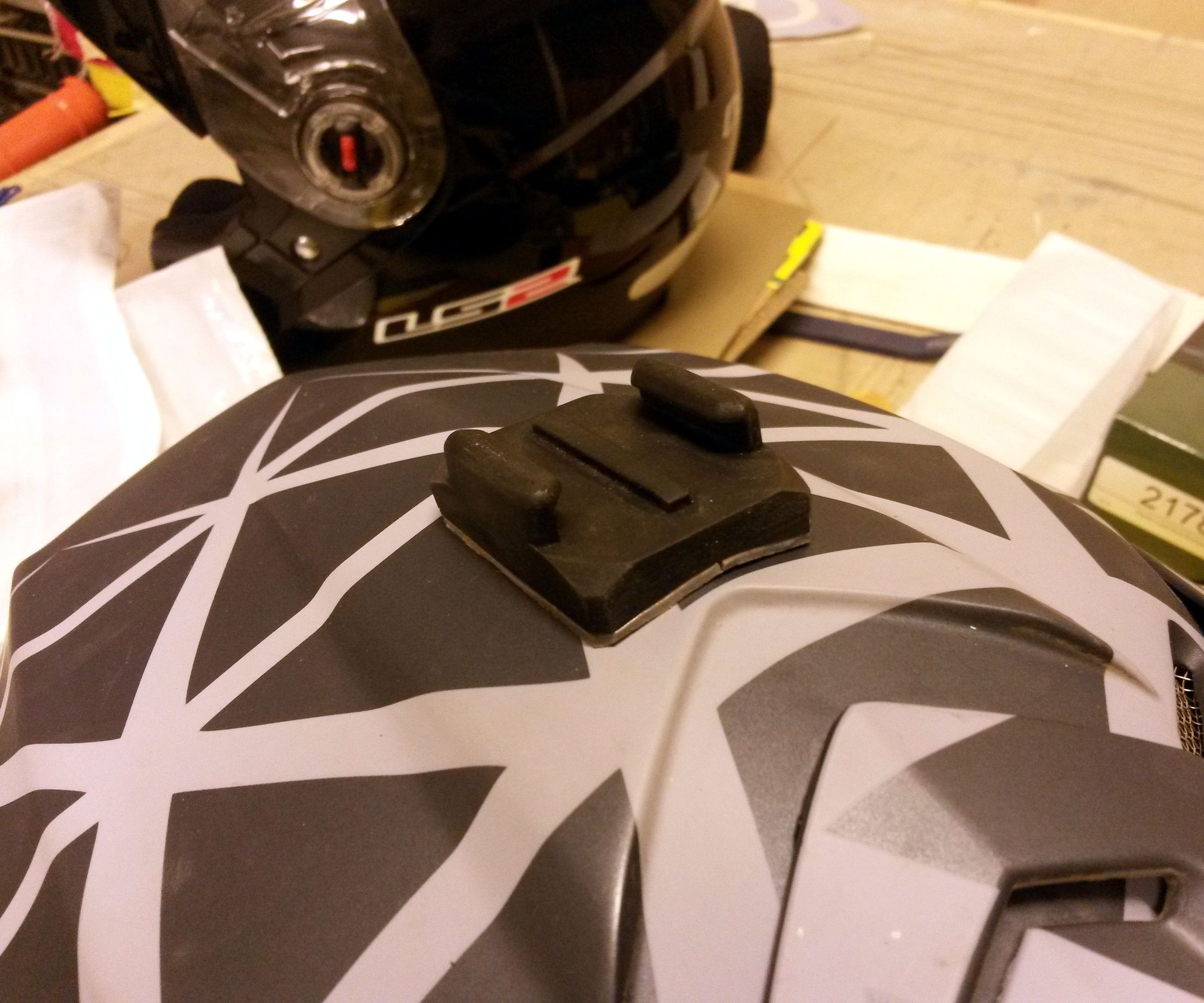 GoPro Mount Modification for Irregular Shaped Helmets Fox, Fly and Others.