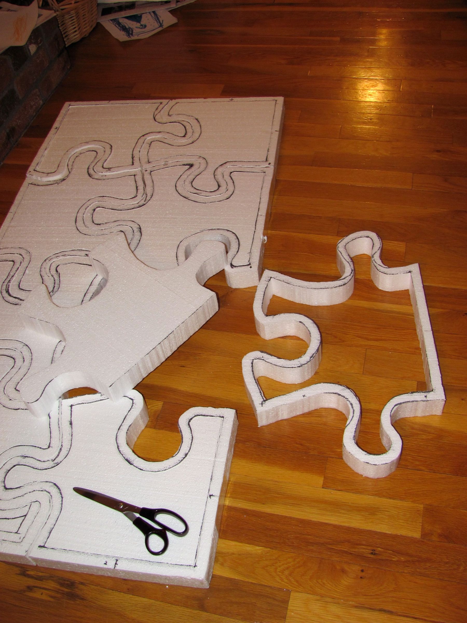 Glowing Giant Puzzle Pieces Instructables