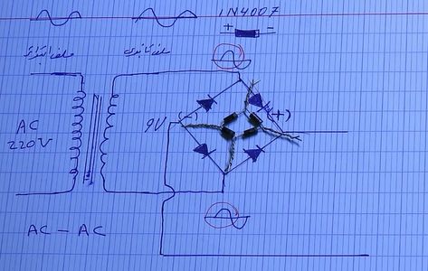 DIY Bridge Rectifier With Voltage Regulator Circuit : 5 Steps (with ...