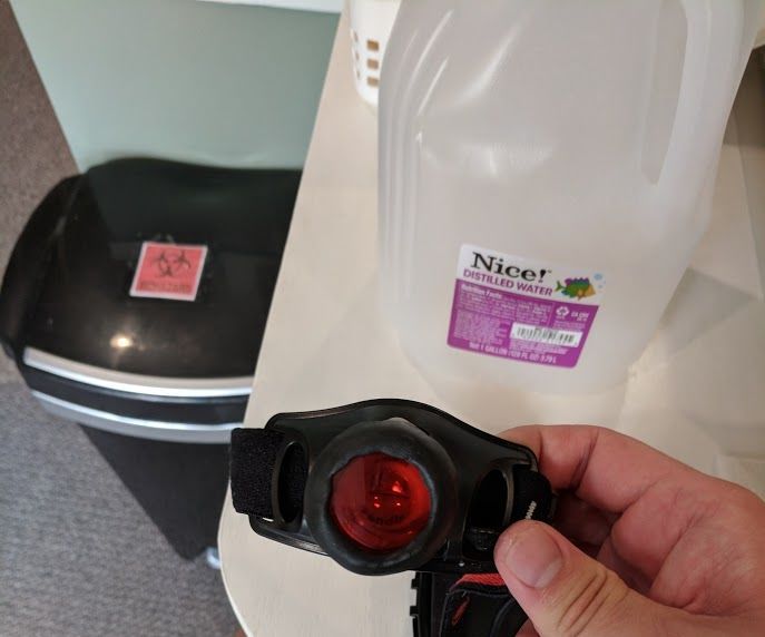 Adding a Dental Curing Filter to a Headlight