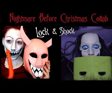 Nightmare Before Christmas Lock Face Paint and Mask