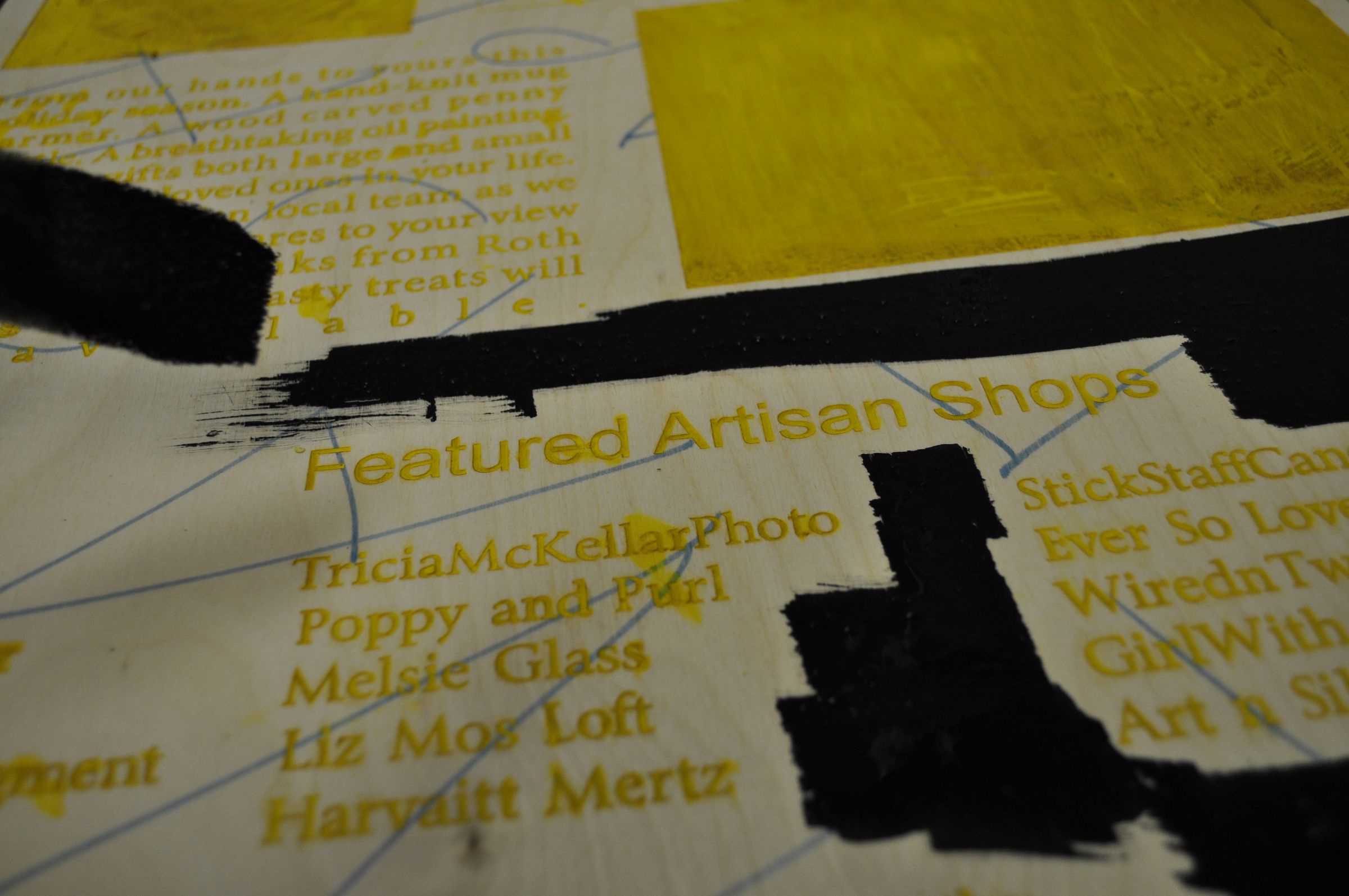 Custom Painted Wood Sign With a Laser