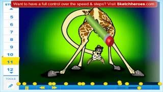 How to Draw Melman of Madagascar 3 Movie
