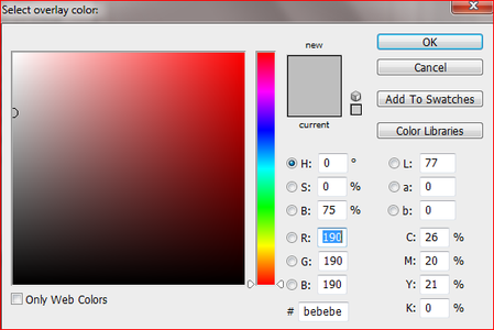 Applying Color Overlay to Copy One