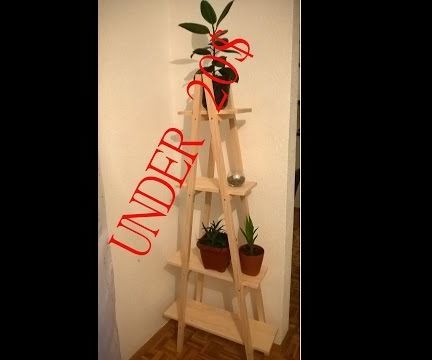 Flower Ladder Stand DIY Under 20$