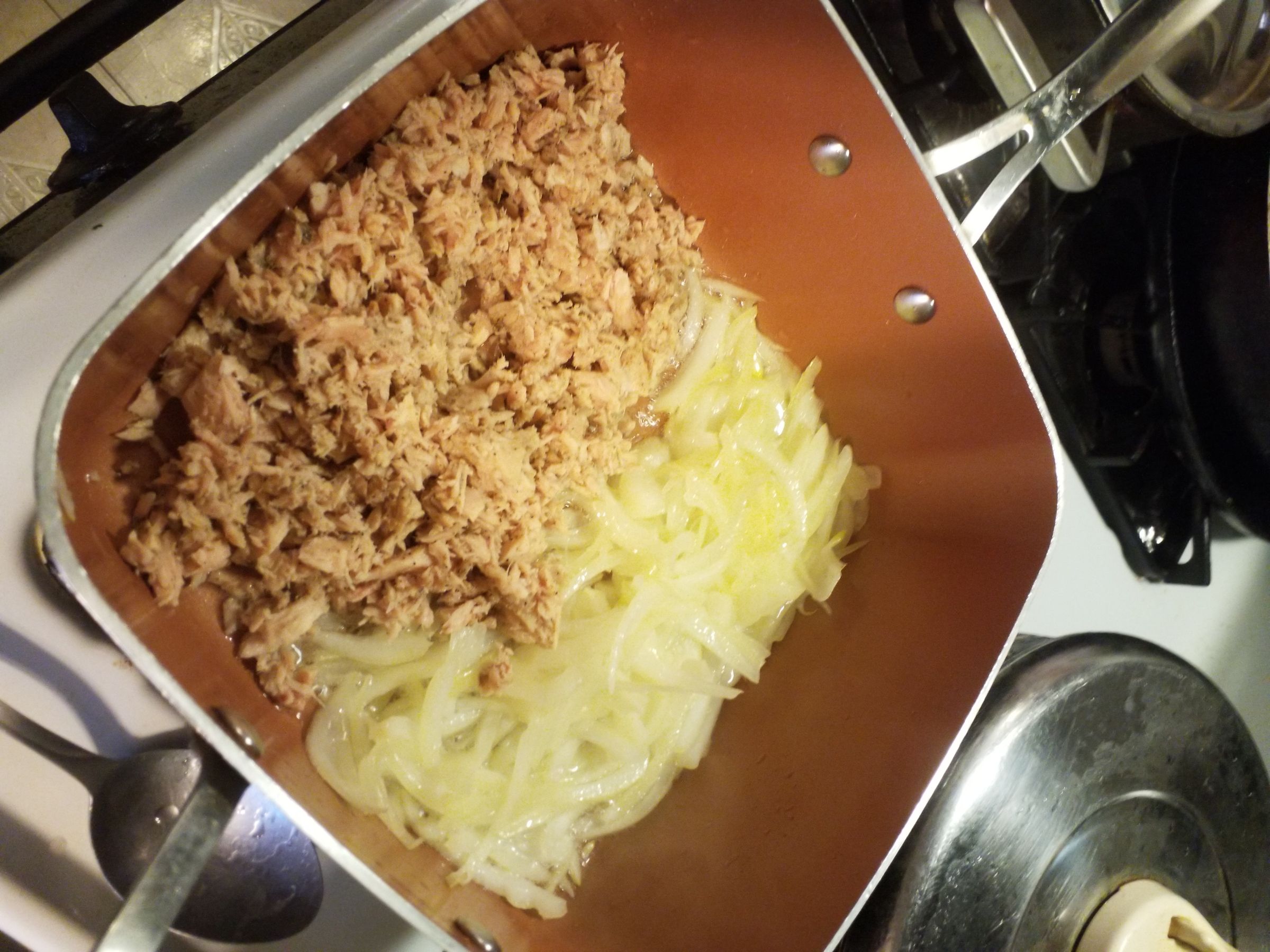 Tuna,Egg,Potato,Onion and Cheese Scramble 10 Steps Instructables