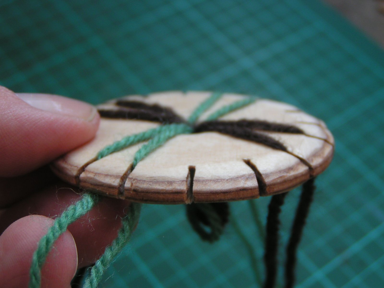 How to Weave an 8-strand Braid on a Wooden Loom.