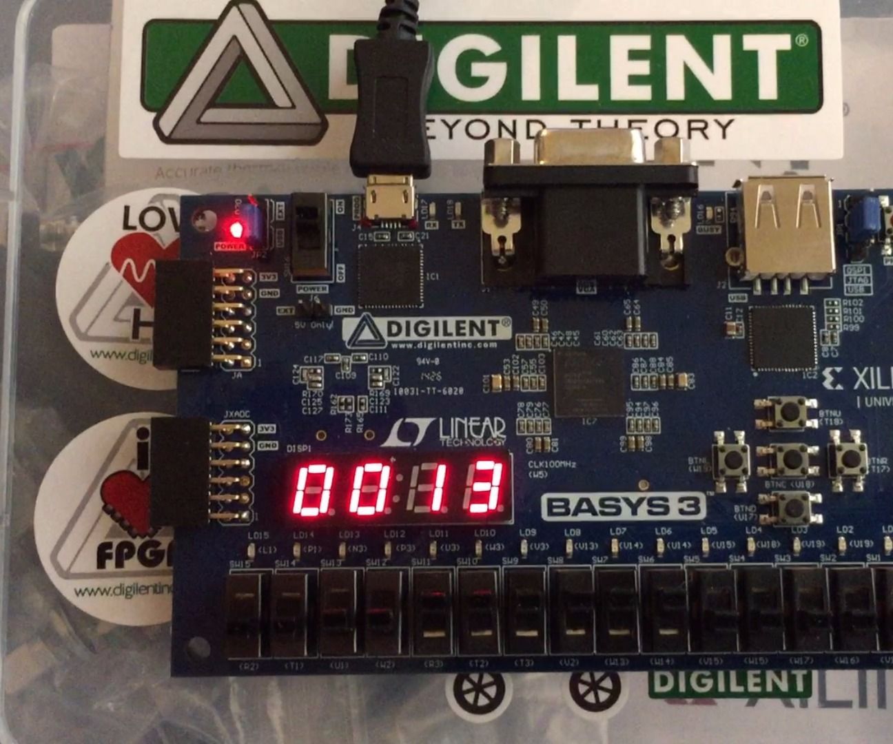 How to Use Verilog and Basys 3 to Do Stop Watch 8 Steps Instructables