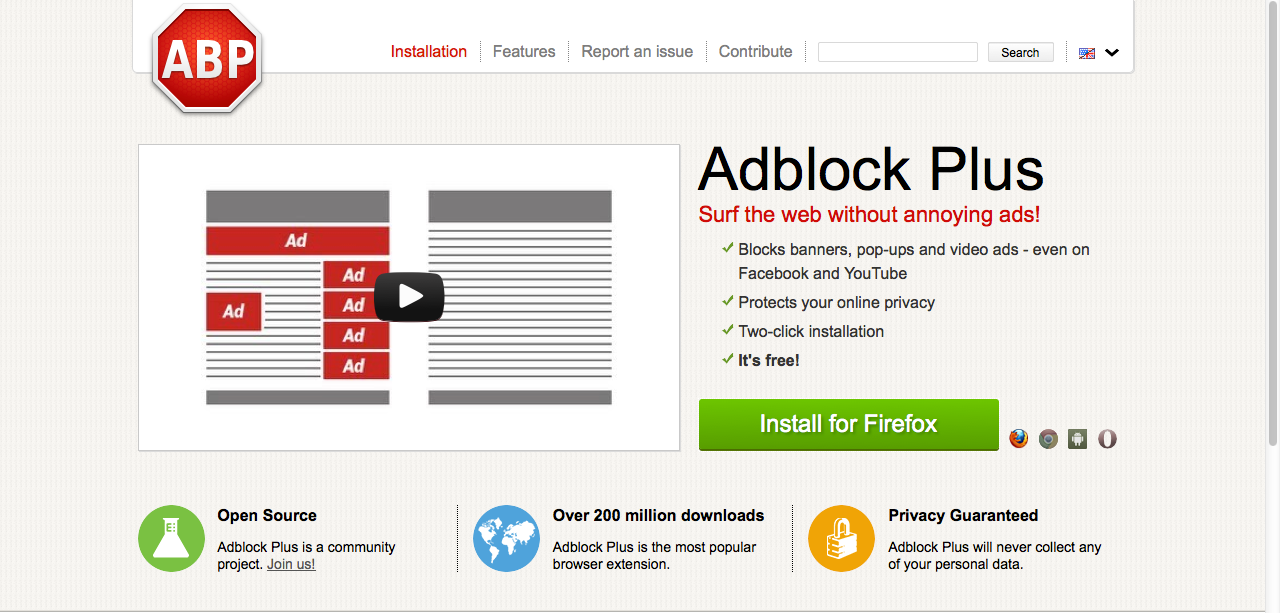 Blocking Annoying Ads on Websites