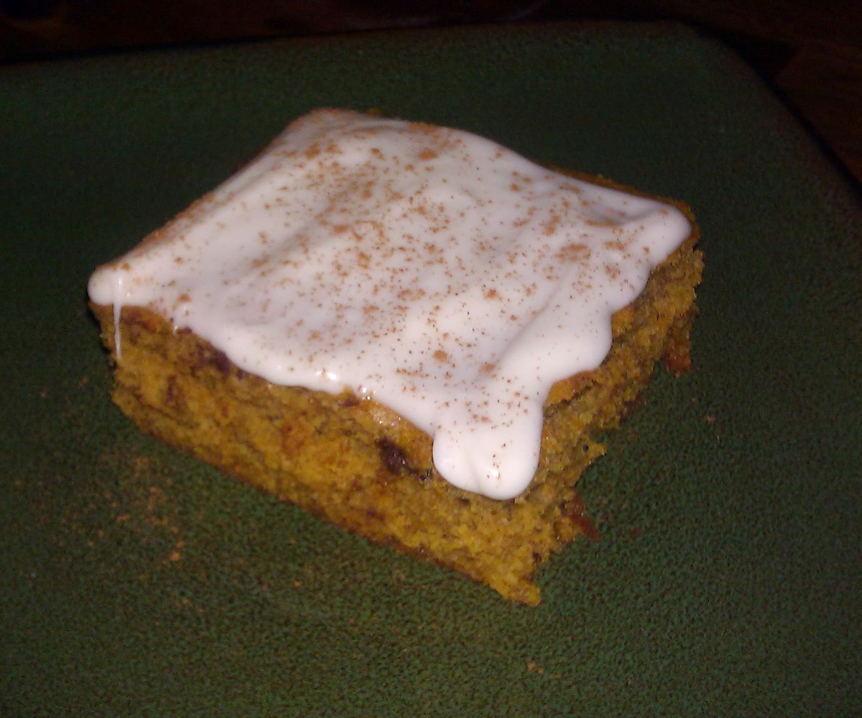 Pumpkin Cake Bars