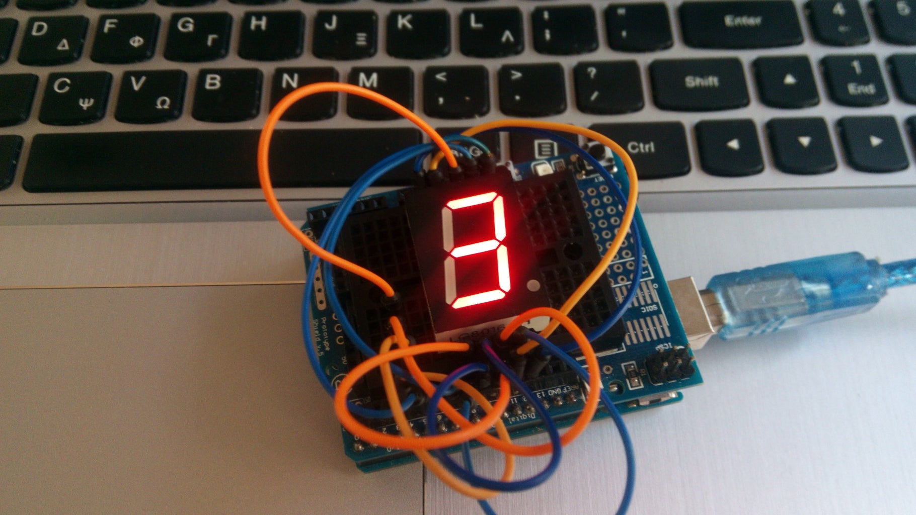 How to Use a Seven Segment Display - Arduino Tutorial : 5 Steps ...
