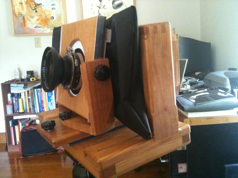 Build a 120 Film View Camera With Movements and Focus Knob.