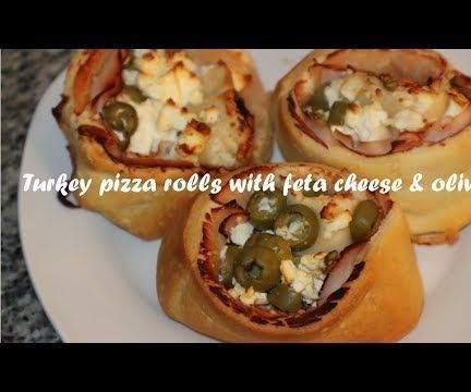 Turkey Pizza Rolls With Feta Cheese & Olives Recipe