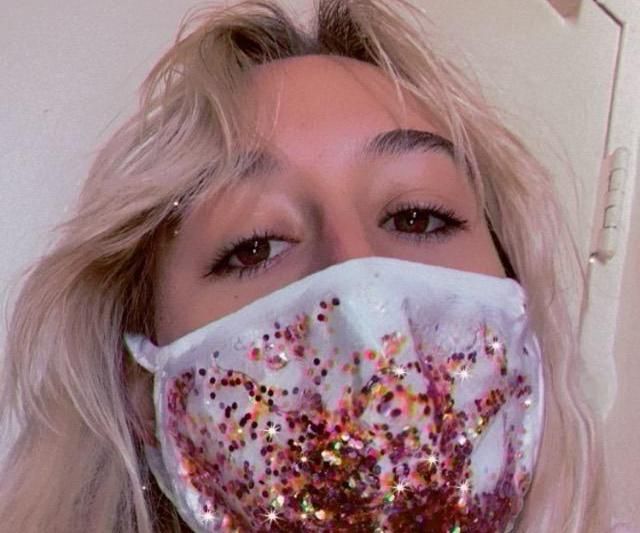 Halloween Glitter-Fall Face Mask