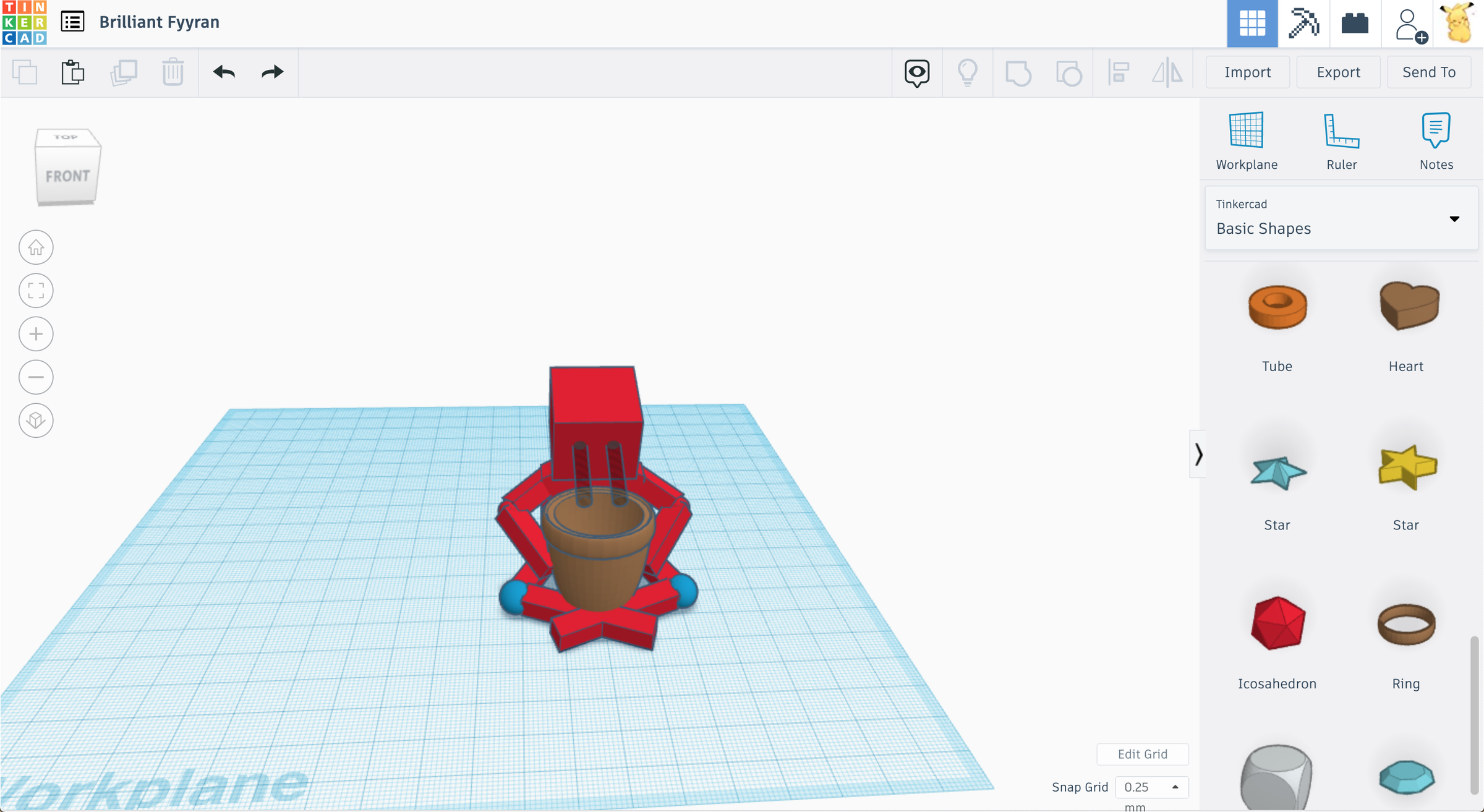 3D Printed Robot Flower Pot 4 Steps Instructables