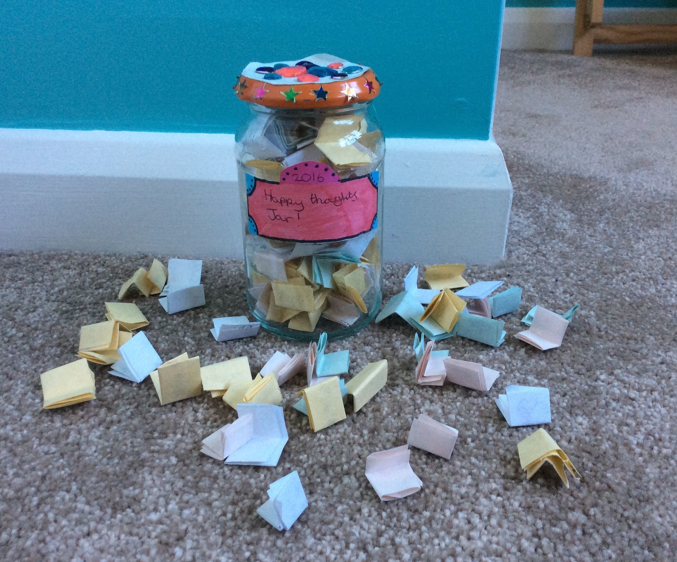 Happy thoughts jar