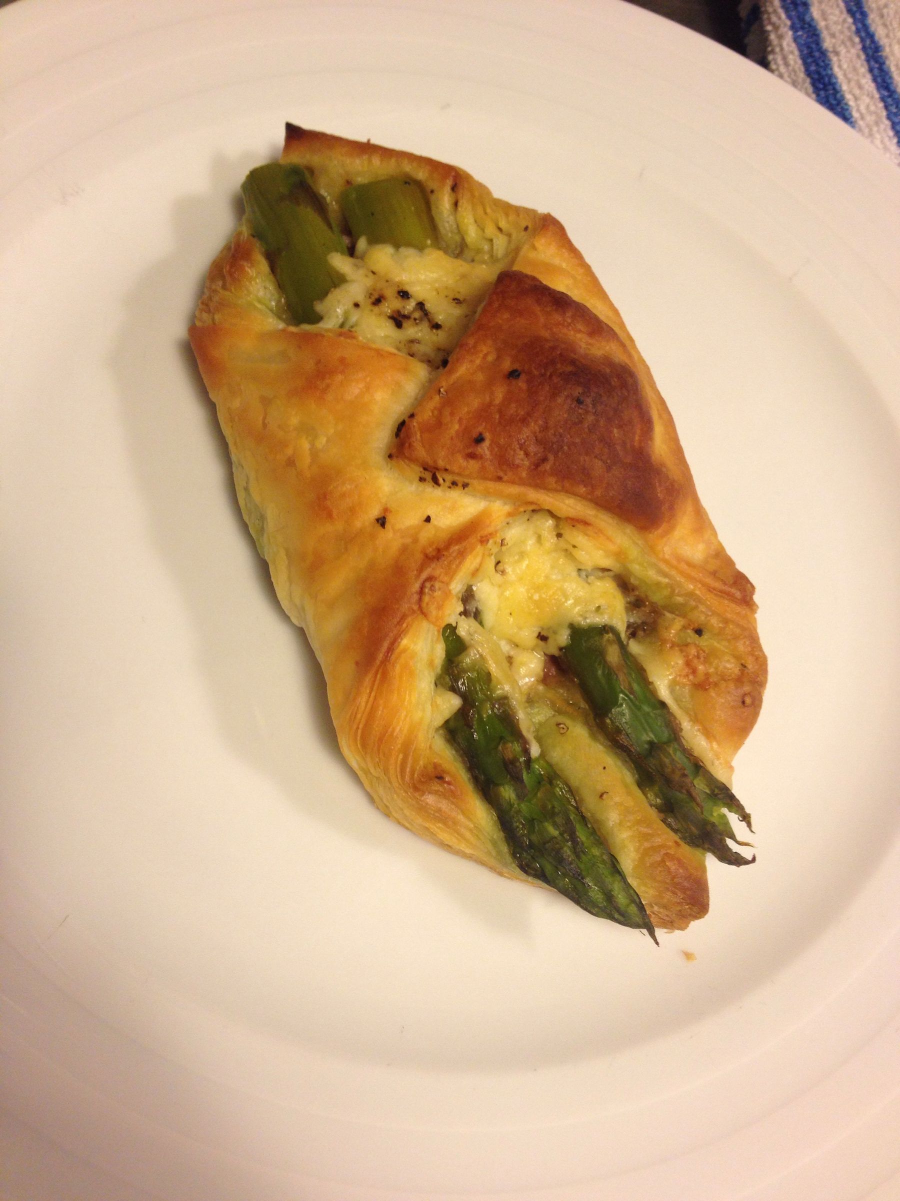 Asparagus. & Bacon Puff Pastery