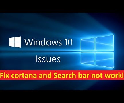 Fix Cortana and Search Not Working Windows 10 